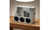 Sleeve Ports Polishing Guard Box Hinged Lid Grinding Enclosure Box Side Openings