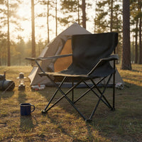 Foldable Folding Camping Chair Long-Lasting 600D Oxford Material Portable Chair with Cup Holder Easy Setup Heavy Duty for Campers, Fishermen, Beachgoers, Beach, Picnic, Tailgating, Backyard