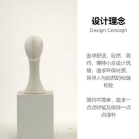 Hat Display Mannequin Head with Pin-Insertable Surface for Accessories