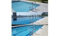 Slip Resistant Stainless Steel Pool Ladder Rustproof Pool Ladder with Handrails Long-Lasting Entry and Exit System Safe for Homeowners