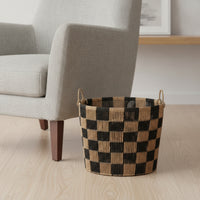 Laundry Hamper with Handles Checkerboard Laundry Basket with Handles Versatile Storage Hamper for Bedroom