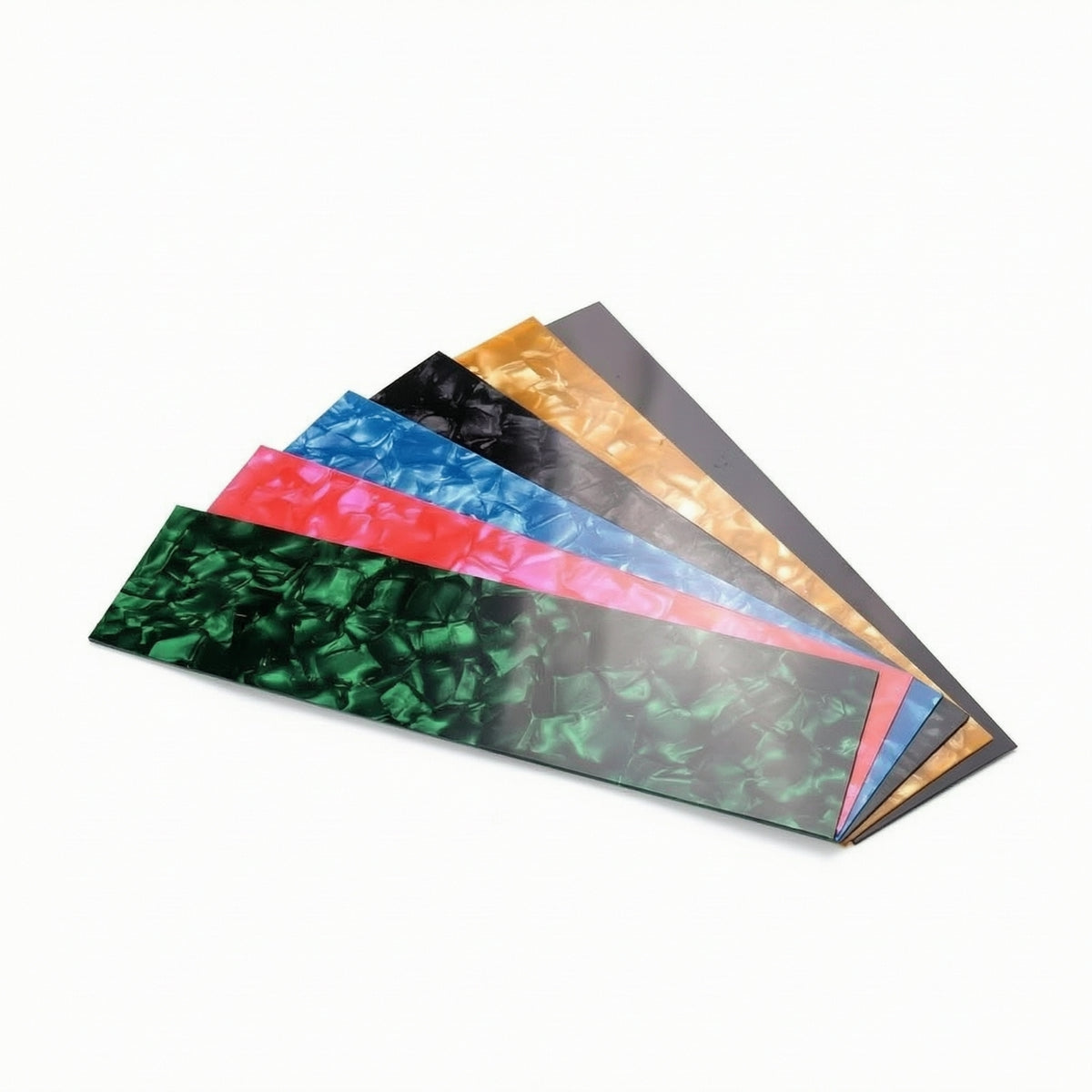 5 Pieces Pearlescent Guitar Pick Maker Strips Marbled Guitar Pick Strip 0.71 Mm Celluloid Strip Thin for Guitarists, Hobby Crafters, Musicians, Workshop Projects