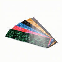 5 Pieces Pearlescent Guitar Pick Maker Strips Marbled Guitar Pick Strip 0.71 Mm Celluloid Strip Thin for Guitarists, Hobby Crafters, Musicians, Workshop Projects