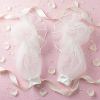 Translucent Tulle Sleeve Lightweight Mesh Arm Cuff Stretchy for Wedding