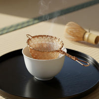 Hand-Woven Copper Tea Strainer Handmade Loose Leaf Tea Strainer Elegant Design Kitchen Utensil