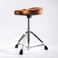Saddle-Style Adjustable Folding Drum Throne