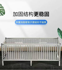 不锈钢鸡笼家用特大号农村室外阳台养殖笼家庭室内加厚鸭兔鸽子笼