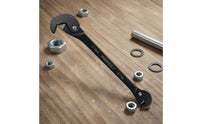Multifunctional Multifunction Pipe Wrench Labor-Saving Design Adjustable Pipe Wrench Long-Lasting Material Double-Ended Spanner Industrial Grade for Plumbers, DIYers, Mechanics, Workshop
