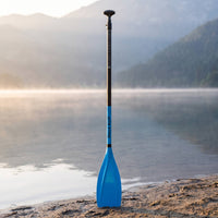 Carbon-Fiber Paddle with Fiberglass Blade Lightweight Adjustable Paddle Quick Lock Long-Lasting for Beginners, Travelers, SUP, Kayak