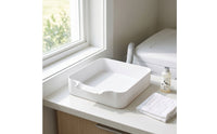 Raised Edge Washing Machine Tray with Outlet Easy-to-Clean Washing Machine Drainage Pan Waterproof Washer Drainage Pan Leakproof for Renters