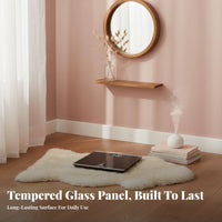 Electronic Physical Weight Scale High Accuracy Digital Bathroom Scale Weighing Machine Strengthened Glass Surface Step-On
