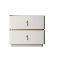 Light Luxury design 3-Drawer Bedside Table Modern Design 3-Drawer Chest Sturdy Construction Nightstand space-saving Size for Homeowners, Apartment Dwellers, Interior Decorators, Guest Room, Small Spaces, Hallway