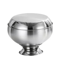 Stainless Steel Bowl Raised Base Mirror Polished Dishwasher Offering Vessel