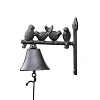 Rustic Wall Mounted Bell Ornate Home Decor Curled Metalwork for Fence