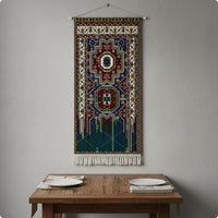 Bohemian Wall Hanging Ethnic Design Boho Tapestry Colorful Print for Guesthouse