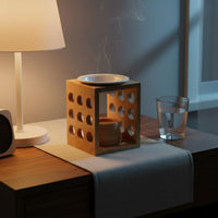 Bamboo Melt Warmer Ambient Light Wooden Oil Burner More Secure than Candles