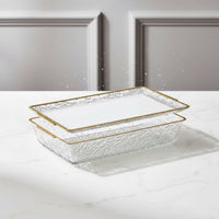 Ice Chilled Serving Tray with Lid Easy to Clean Rectangular Food Chiller Platter