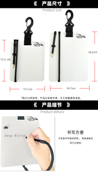 大号小号平板型水下写字板手写本记事板水下记录水肺潜水XZB-920