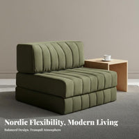 Configurable Block Sofa Nordic Design Living Room Furniture Wabi-Sabi Aesthetic Soft Upholstery for Apartment Dwellers