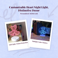 RGB dimmable night light, portable, rechargeable, ideal gift