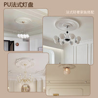 PU Ceiling Rose Decorative Round Light Base 51cm