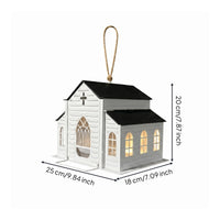 Church Shaped Bird Feeder Arched Openings Church Bird Feeder Weatherproof