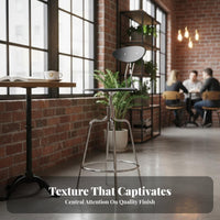 Adjustable Stool with Backrest Vintage aesthetic Seating Furniture Easy Assembly