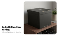 12 Inch LP Album Case Large Capacity Vinyl Album Storage Box Sturdy for DJs