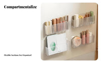 Adhesive Compartment Holder Space-Saving Adhesive Storage Pocket Multi-Purpose