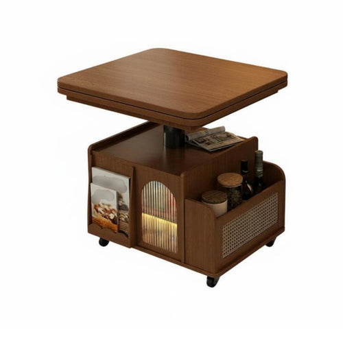 elevatingTop Rolling Coffee Table Multi-Functional elevatingTop Rolling Table Lockable Casters Large Capacity Storage