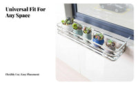 Hanging Railing Planter Space-Saving Flower Pot Shelf Easy Installation for Deck