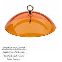 Bird Feeder Dome Plastic Dome Bird Feeder Cover Metal Loop and Hook for Outdoor