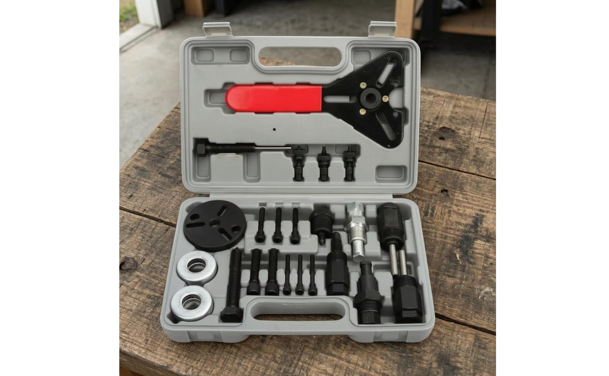 Compressors Clutch Tool Set Automotive Compressors Clutch Puller Kit Portable Hand Tools for Mechanics, Home Mechanics