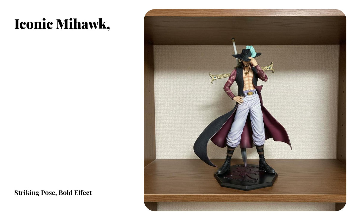 Swordsman Figure with Cross Sword Collector's Item Anime Swordsman Figurine Highly Detailed PVC Anime Figure for Collectors, Men, Office Desk, Bedroom
