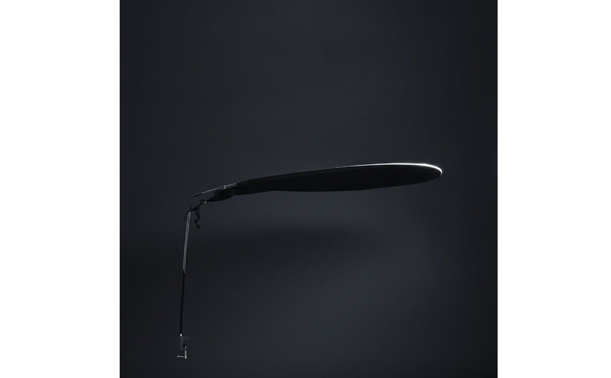 Black Desk Sunshade with Clamp Adjustable Workstation Sunshade with Storage Bag Telescopic Shade Screen Glare Reduction for Work-from-Home Workers, Students, Home Office