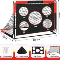Portable 1.2m Children's Soccer Goal with Net, Foldable, for Outdoor Sports