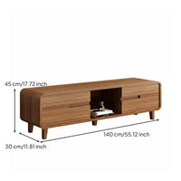 Low Profile TV Stand Modern Entertainment Console Wooden Media Cabinet with Storage Ergonomic Design Suitable for Living Room Apartment Entryway