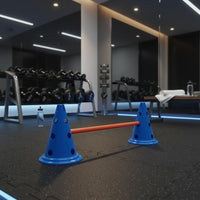 30cm Round Base Marker Cone, Agility Training Hurdle for Soccer & Sports
