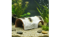 Aquarium Cave Smooth Interior Resin Birch Log Hide Encourages Climbing Birch Outer Layer Hideaway Cave for Aquatic Invertebrates