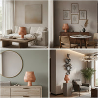 Decorative Vase Wabi-Sabi Vessel Rustic for Living Room