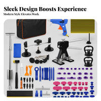 114 Pieces Dent Puller Kit Suction Cups Paintless Dent Repair Kit Easy to Use