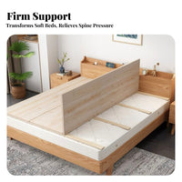 Under-Mattress Support System Thickened Planks rollable Slat Foundation Prevents Sagging Bed Base for Students, Homeowners, Guest Room, Home
