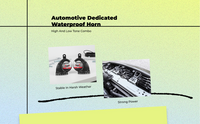 Car Horn Kit, High/Low Tone, 12V Electric Replacement