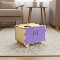 4 Pieces Pet Enclosure Tassel Curtain Provides Shelter for Hamsters, Guinea Pigs