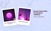 Remote dimmable color LED night light