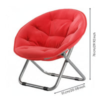 Foldable Moon Chair Reclining Sun Chair Space Saving Lounger Portable for Adults, Balcony, Patio, Living Room