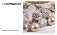 100 Pieces Christmas Bauble Set Bright hues Tree Dangler Large Quantity Pack