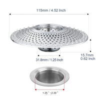 Bathtub Drain Hair Catcher Stainless Steel Hair Catcher Easy to Clean