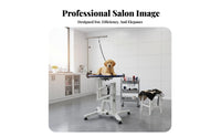 Adjustable Height Dog Table Hydraulic Lift Pet Table Grooming Station Grooming Table with Arm Heavy-duty Construction Non-slip Surface Suitable for Professional Groomers Pet Hospitals Home Pet Owners
