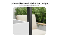 Rectangular Trough Planter Anti-Rust Rectangular Plant Pot Configurable Design Modern and Design for Homeowners, Gardeners